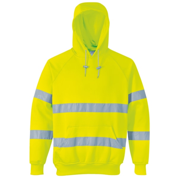 Portwest Unisex Hi-Vis Safety Hood Sweatshirt / Hoodie L Yell Yellow L