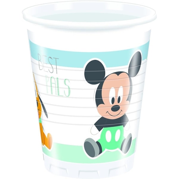 Mickey Mouse & Friends Bästa kompisar Party Cup (8-pack) One Size White/Multicoloured One Size