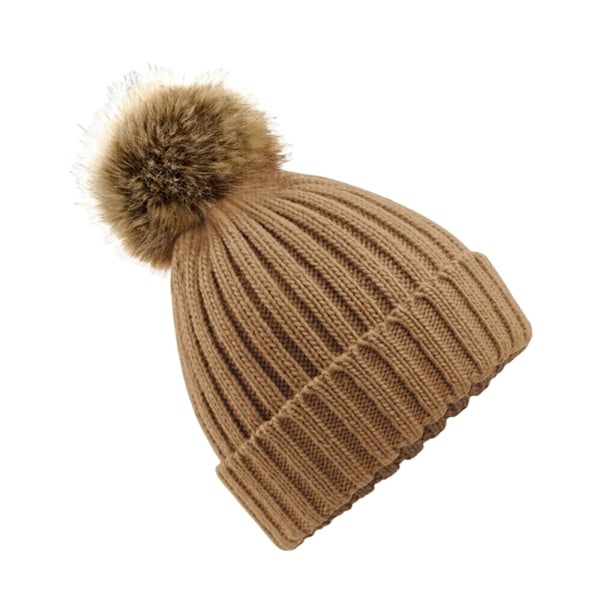 Beechfield Unisex Cuffed Design Vintermössa One Size Biscuit Beige Biscuit Beige One Size