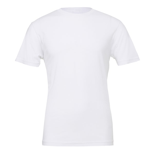Bella + Canvas Unisex Jersey T-shirt med rund hals 4XL Vit White 4XL