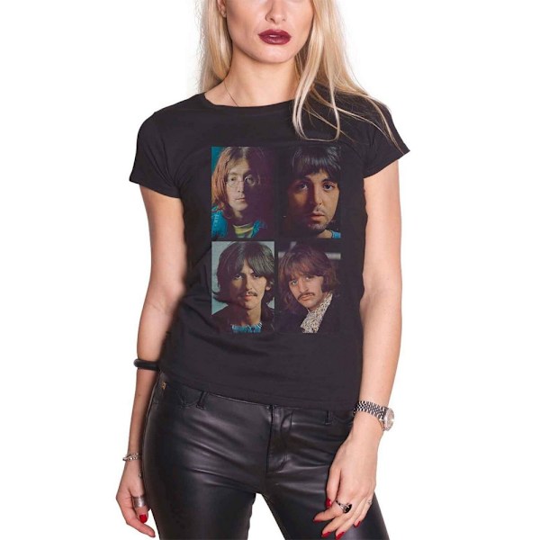 The Beatles Dam/Kvinnor White Album T-Shirt M Svart Black M