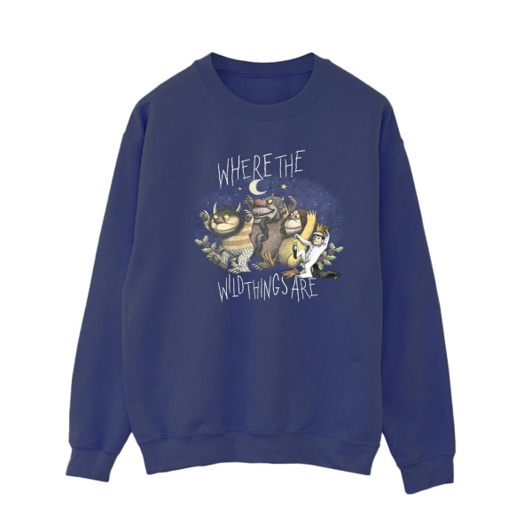 Where The Wild Things Are Womens/Ladies Sweatshirt S Marinblå Navy Blue S