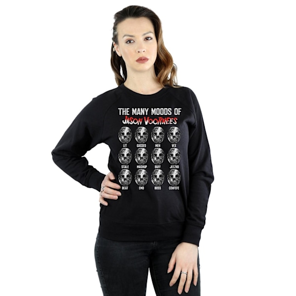 Fredag den 13:e Dam/Dam The Many Moods Of Jason Voorhees Sweatshirt Black M