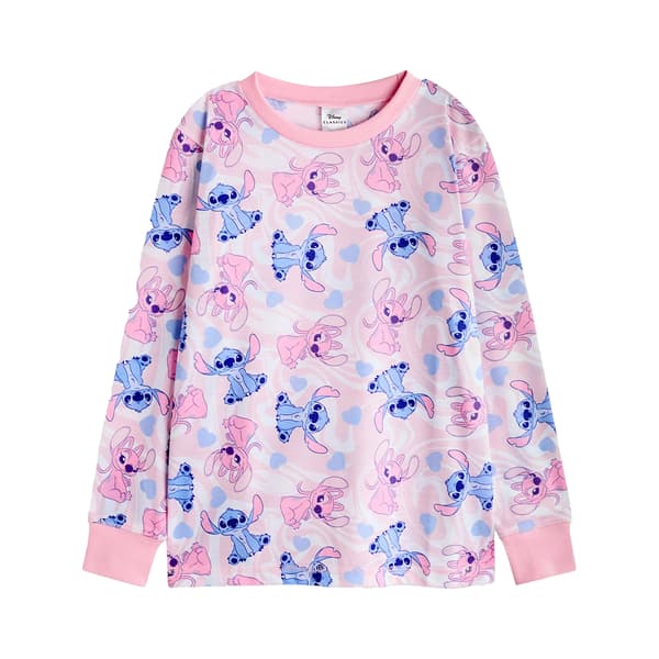 Lilo & Stitch Flickor Stitch & Angel Lång Pyjamas Set (2-pack) Pink/Blue 6-7 Months