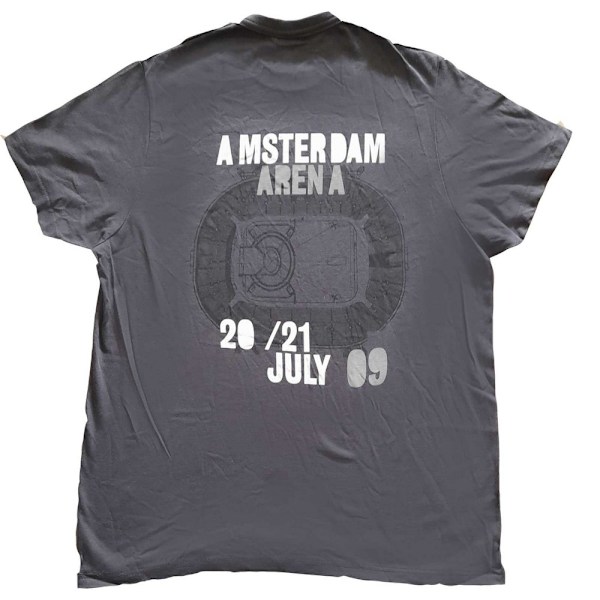 U2 Unisex Vuxen 360 Degree Tour Amsterdam 2009 Bomull T-shirt M Grey M