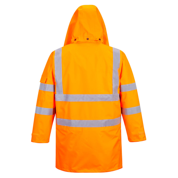 Portwest Mens Hi-Vis 7 In 1 Safety Traffic Jacket 3XL Orange Orange 3XL