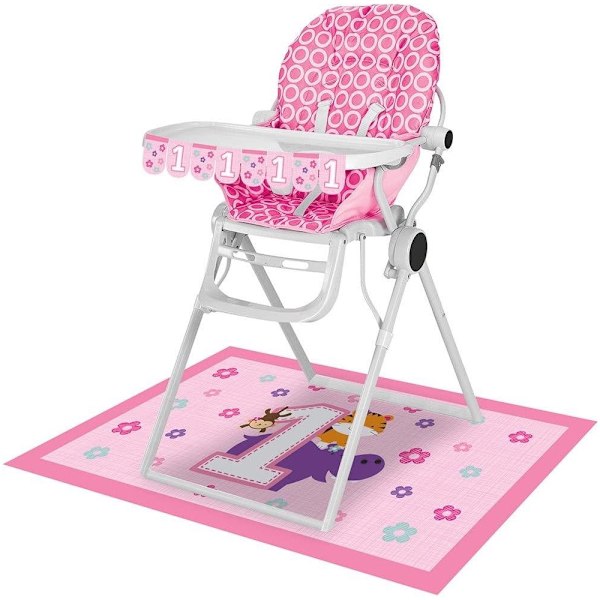 Creative Party One Is Fun Dekoration för Barnstol One Size Rosa Pink One Size