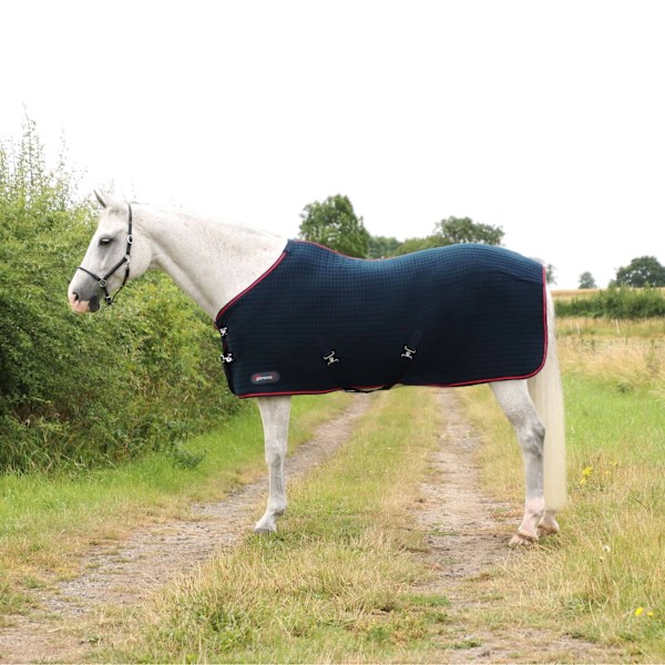 Hy DefenceX Horse Cooler Rug 6´ 9 Marinblå/Röd Navy/Red 6´ 9