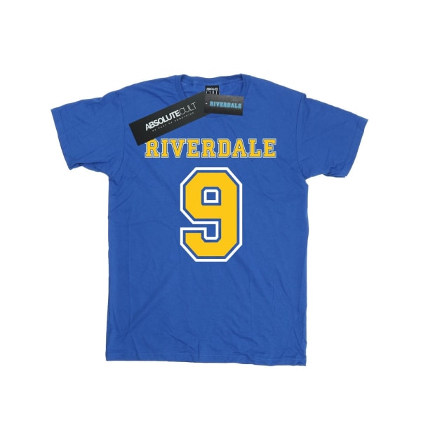 Riverdale Womens/Ladies Nine Logo Cotton Boyfriend T-Shirt 3XL Royal Blue 3XL