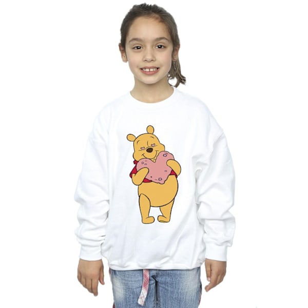 Disney Girls Winnie The Pooh Hjärta Ögon Sweatshirt 9-11 År W White 9-11 Years