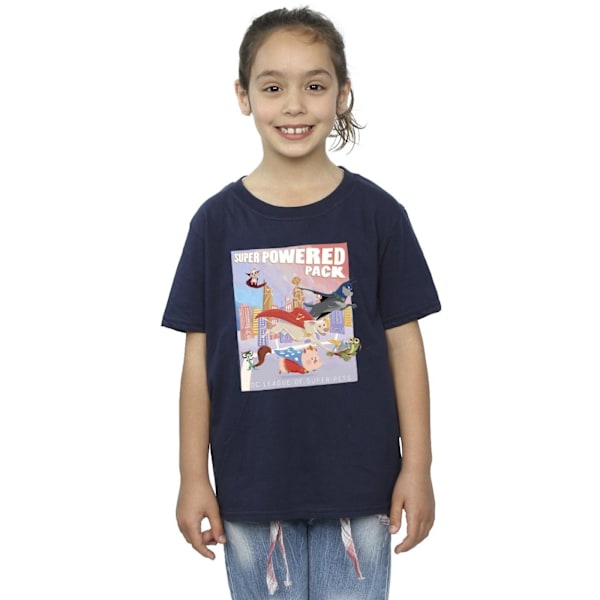 DC Comics Girls DC Super Pets Super Powered Pack Bomull T-shirt Navy Blue 12-13 Years