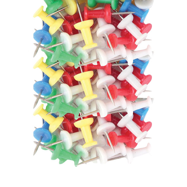 Tiger Stationery Push Pins (Förpackning om 25) En Storlek Flerfärgad Multicoloured One Size