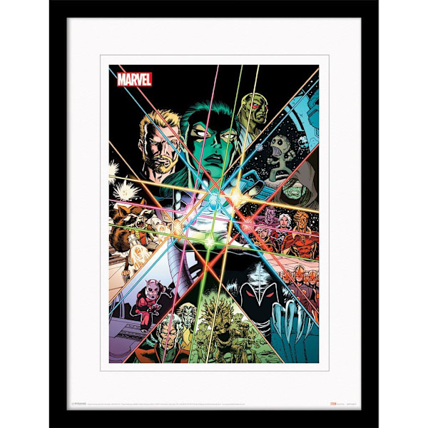 Guardians Of The Galaxy Kraften Av Oändlighetsstenarna Digital Inramad Konsttryck Multicoloured 40cm x 30cm