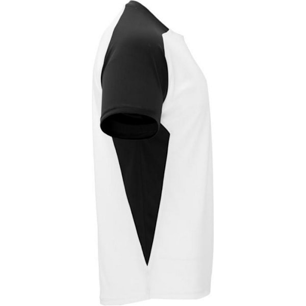 Roly Unisex Bugatti Sports T-shirt S Vit/Svart White/Solid Black S