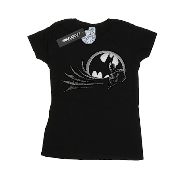DC Comics Dam/Kvinnor Batman Spot Bomull T-shirt XXL Svart Black XXL