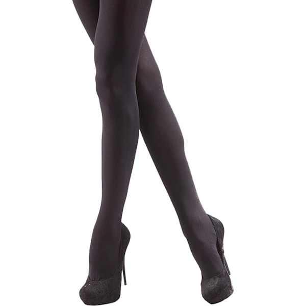 Silky Dam/Kvinnor Opaque 40 Denier Strumpbyxor (1 Par) X-Large (48”-54”) Black X-Large (48”-54”)