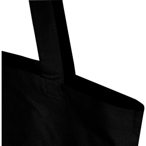 Floso Madras Återvunnen Bomull 7L Tygväska One Size Solid Svart Solid Black One Size