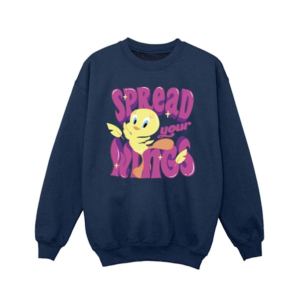 Looney Tunes Girls Tweeday Spread Your Wings Sweatshirt 5-6 år Navy Blue 5-6 Years