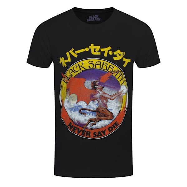 Black Sabbath Unisex Vuxen Never Say Die Logo T-Shirt M Svart Black M
