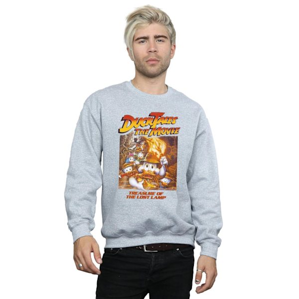 Disney Mens Duck Tales The Movie Sweatshirt XL Sports Grey Sports Grey XL