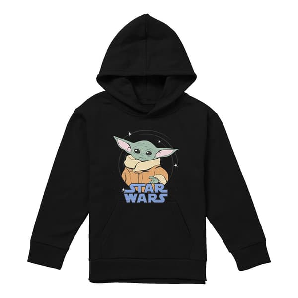 Star Wars Barn/Barn Grogu Spiral Hoodie 7-8 År Marinblå Navy 7-8 Years