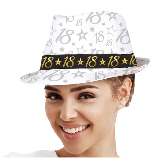 Fiestas Guirca Gangster 18:e hatt en storlek vit White One Size