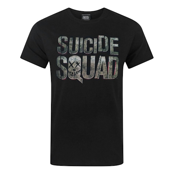 Suicide Squad Herr T-shirt med logotyp M Svart Black M