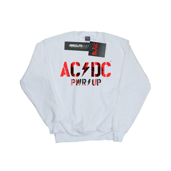 AC/DC Dam/Dam PWR UP Photo Logo Sweatshirt S Vit White S