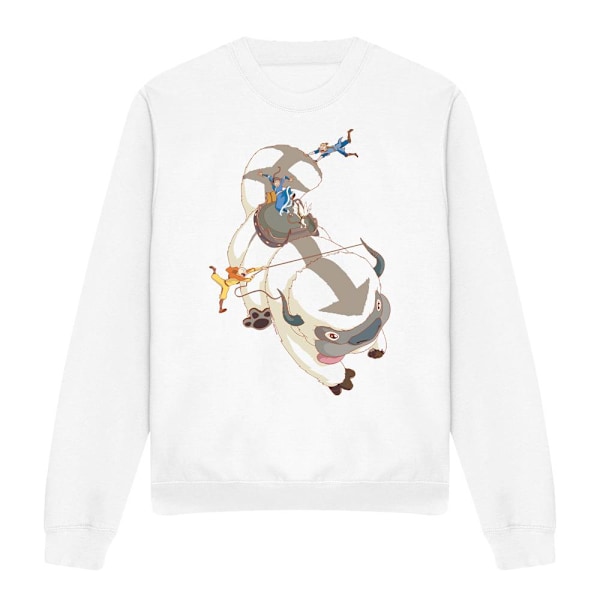 Avatar: The Last Airbender Unisex Vuxen Häng På Appa Sweatshirt White M