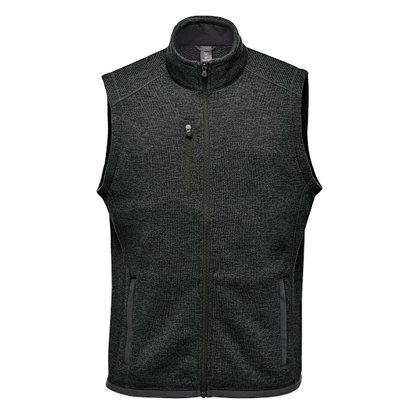 Stormtech Herr Avalante Knitted Heather Full Zip Gilet 4XL Svart Black 4XL
