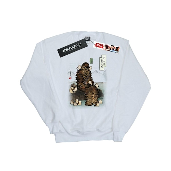 Star Wars Dam/Damer The Last Jedi Japanska Chewbacca Porgs White XXL