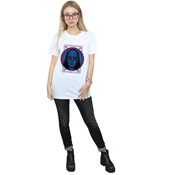 Harry Potter Dam/Kvinnor Neon Dödsätare Mask Bomull Pojkvän White M