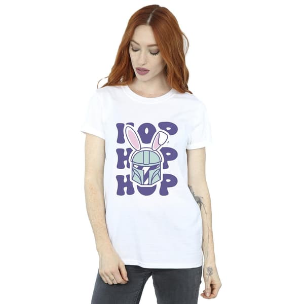Star Wars Dam/Damer The Mandalorian Hop Into Easter Bomull White 3XL