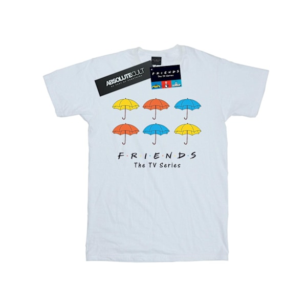 Friends Girls Coloured Umbrellas Bomull T-shirt 7-8 år Vit White 7-8 Years