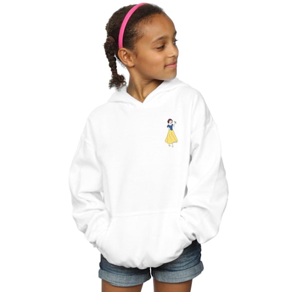 Disney Princess Girls Snow White Bröst Hoodie 9-11 År Vit White 9-11 Years