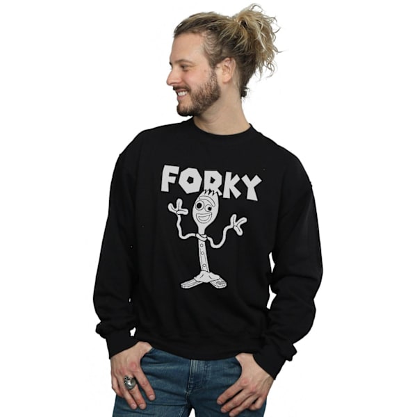 Disney Mens Toy Story 4 Forky Sweatshirt 4XL Svart Black 4XL