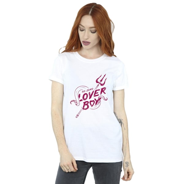 Disney Womens/Ladies Villains Ursula Lover Boy Bomull Boyfriend White 3XL