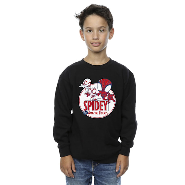 Marvel Boys Spidey And His Amazing Friends Circle Sweatshirt 3- Black 3-4 Years