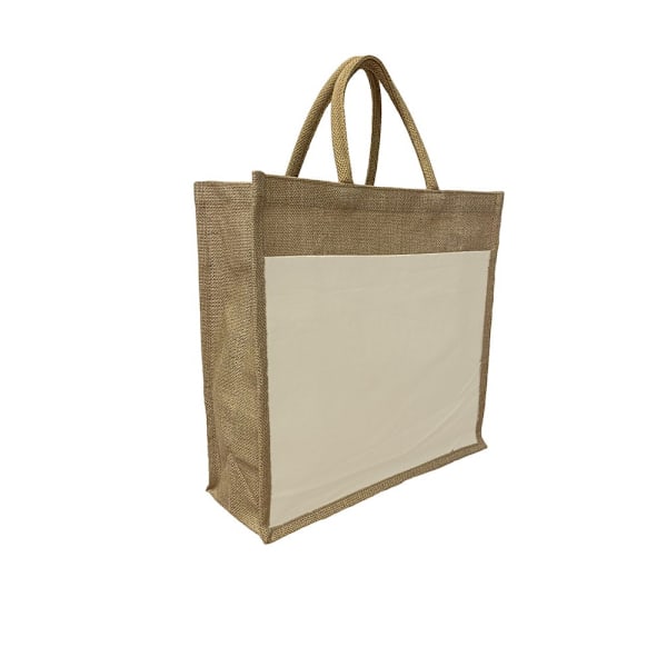 United Bag Store Juco Tote Bag One Size Brun/Kräm Brown/Cream One Size