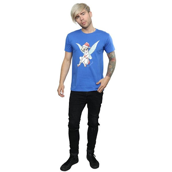 Disney Mens Tinkerbell Julfe T-Shirt L Royal Blue Royal Blue L