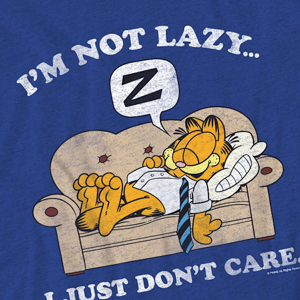 Garfield Unisex Vuxen Inte Lat T-Shirt XL Kungsblå Royal Blue XL