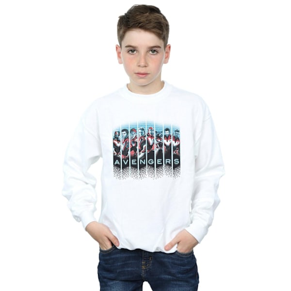 Marvel Boys Avengers Endgame Team Tech Assemble Sweatshirt 7-8 White 7-8 Years