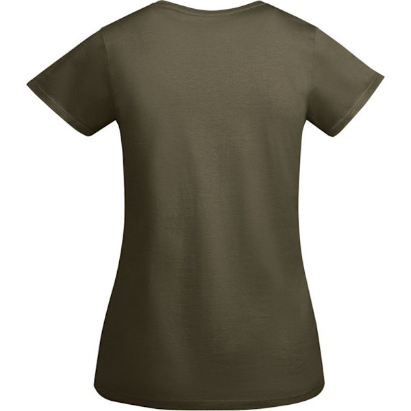 Roly Breda T-shirt med korta ärmar för dam, storlek L, militärgrön Military Green L