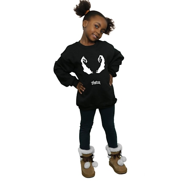 Marvel Girls Spider-Man Venom Eyes Sweatshirt 12-13 år Svart Black 12-13 Years