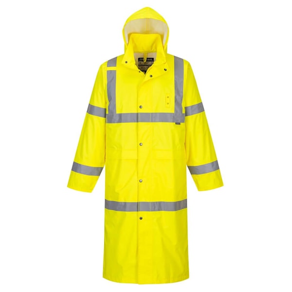 Portwest Hi-Vis regnrock för män 4XL gul Yellow 4XL