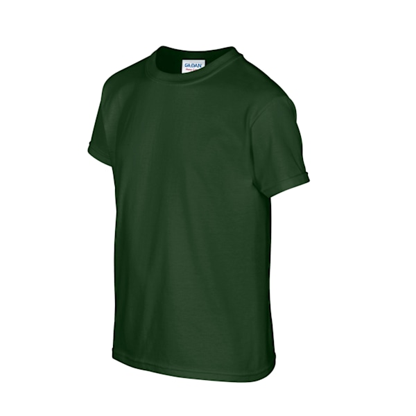 Gildan T-shirt i Tjock Bomull för Barn/Ungdomar Storlek L Skogsgrön Forest L
