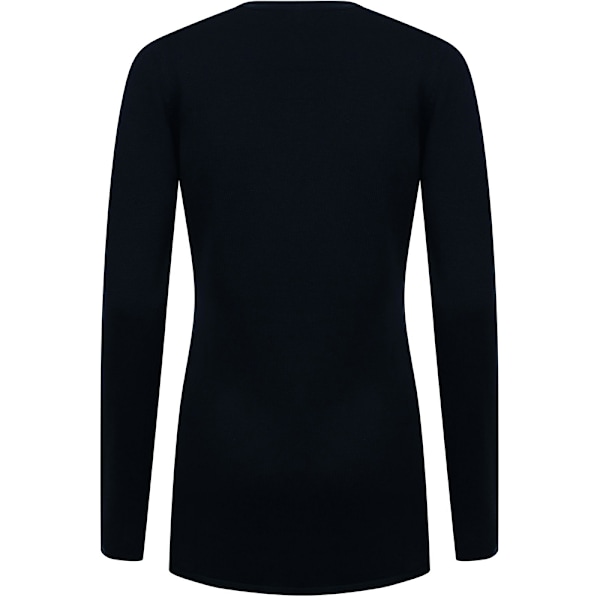 Henbury Dam/Kvinnors V-Hals Knapp Fin Stickad Cardigan 2XS Marinblå Navy 2XS