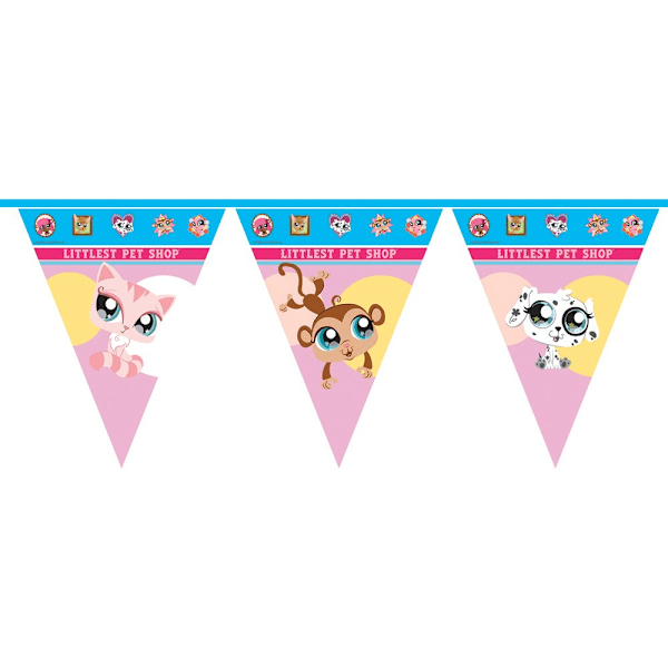 Littlest Pet Shop Karaktärer Vimpel En Storlek Flerfärgad Multicoloured One Size