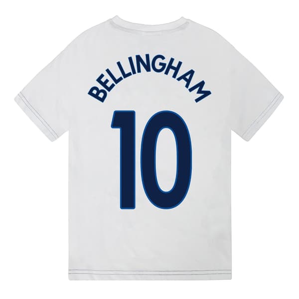 England FA Pojkar Bellingham 10 Kort Pyjamas Set 8-9 År Vit White 8-9 Years