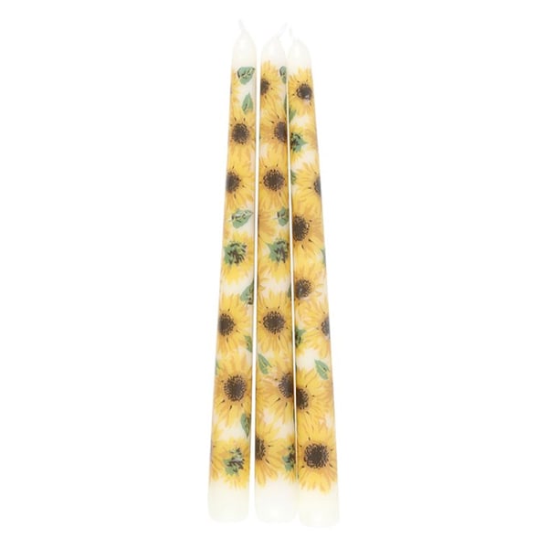 Something Different Solros Avsmalnande Ljus (3-pack) One Size White/Yellow One Size